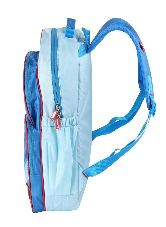 Marvel Press Marvel Avengers Kids School Backpack - Superhero Mini Bag for Boys & Girls (Ages 8-12) | Blue Toddler Backpack with Avengers Print & Bonus Stickers | Lightweight & Durable for School or Travel - Image 2